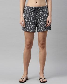 floral print hot pants shorts