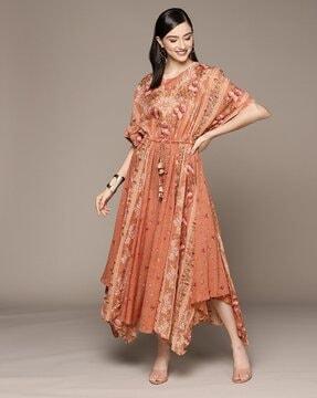 floral print kaftan dress