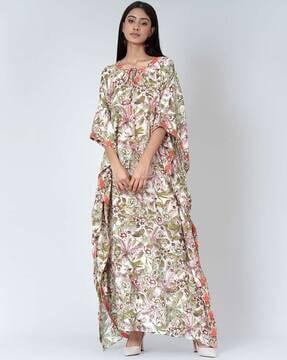 floral print kaftan dress