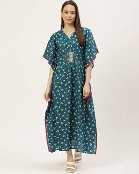 floral print kaftan dress