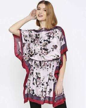 floral print kaftan top