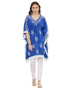 floral print kaftan tunic