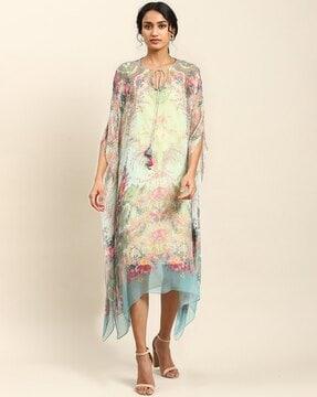 floral print kaftan with camisole