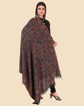 floral print kashmiri shawl