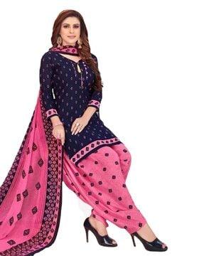 floral print kurta dress materials with dupatta