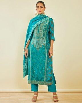 floral print kurta set