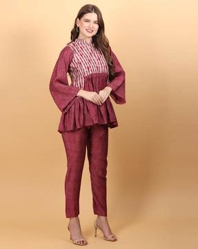 floral print kurta set