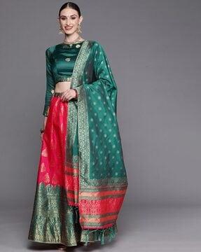 floral print lehenga choli set with dupatta