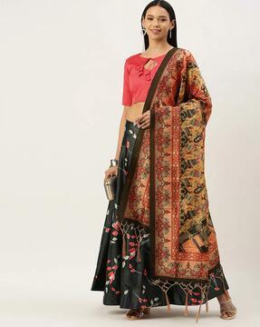 floral print lehenga choli set with dupatta