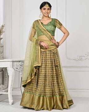 floral print lehenga choli set with dupatta