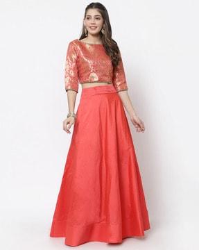 floral print lehenga choli set