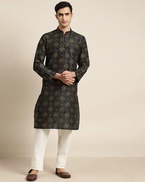 floral print long kurta