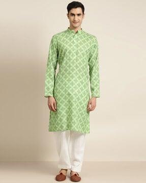 floral print long kurta