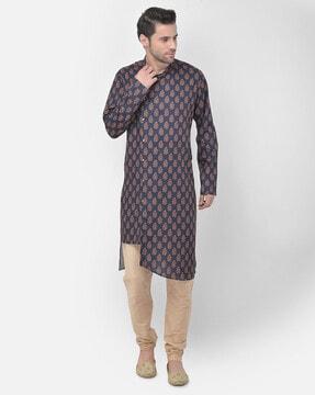 floral print long kurta