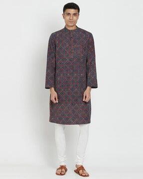 floral print long kurta