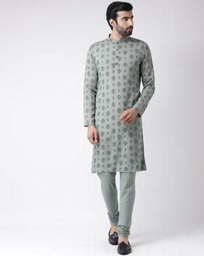 floral print long kurta