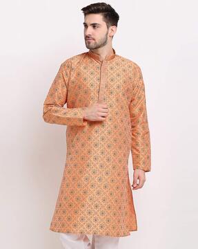 floral print long kurta