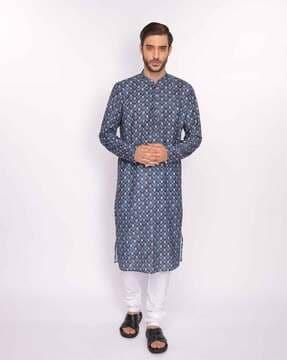 floral print long kurta