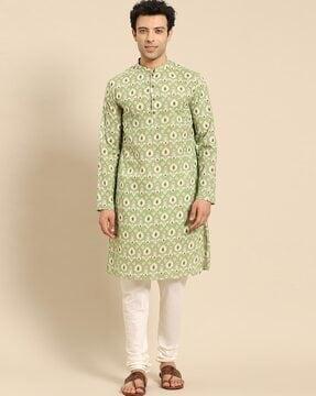 floral print long kurta