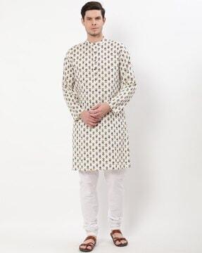 floral print long kurta