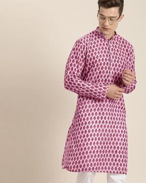 floral print long kurta