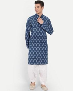 floral print long kurta