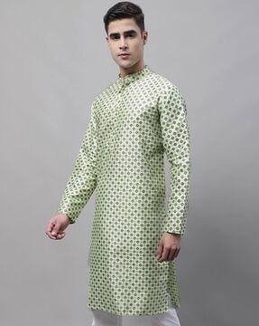 floral print long kurta