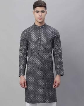 floral print long kurta