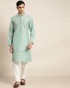 floral print long kurta