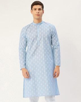 floral print long kurta