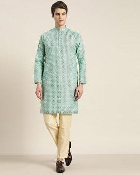 floral print long kurta