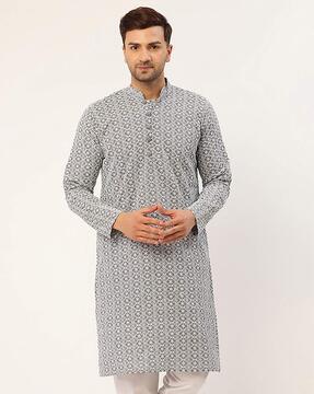 floral print long kurta