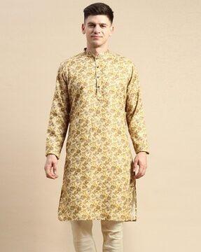 floral print long kurta