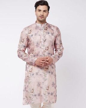 floral print long kurta