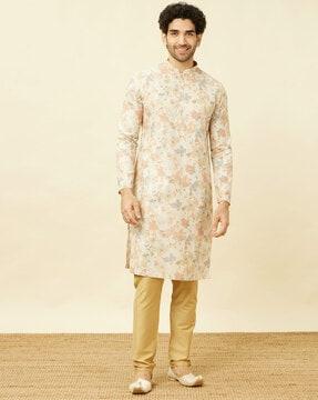 floral print long kurta