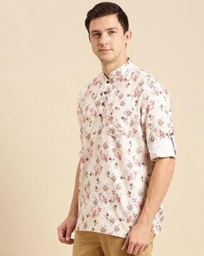 floral print long kurta