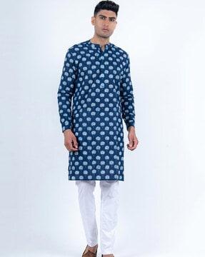 floral print long kurta