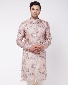 floral print long kurta