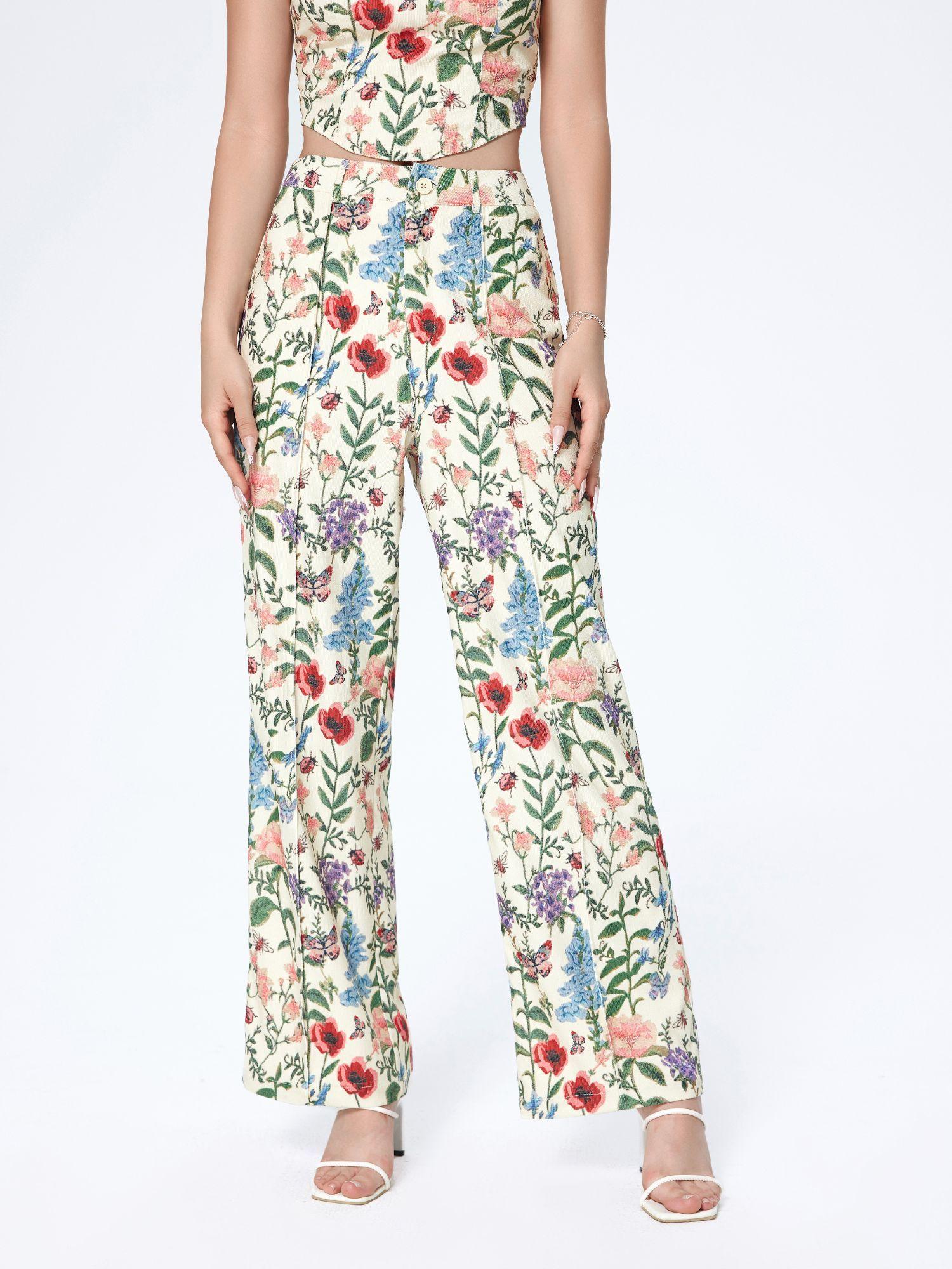 floral print long trouser