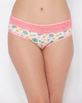 floral print low waist hipsters