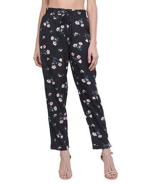 floral print mid-rise pant