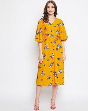 floral print midi dress