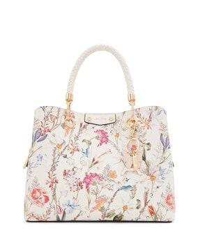 floral print myrtelaa satchel handbag