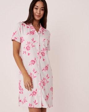 floral print nightshirt