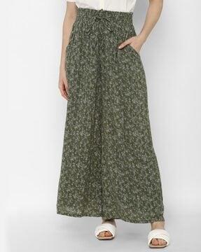 floral print palazzos with insert pockets