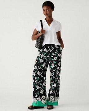 floral print palazzos with slip pockets