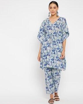 floral print pant-suit set