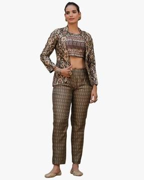 floral print pant-suit set