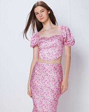 floral print pencil skirt