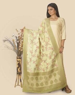 floral print regular dupatta